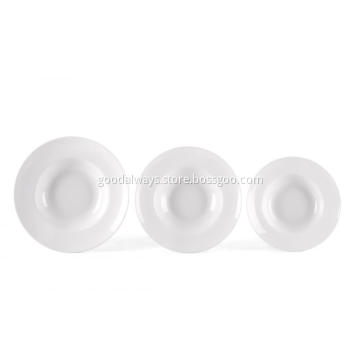 Pasta Dishes Salad Plate Round White Plates